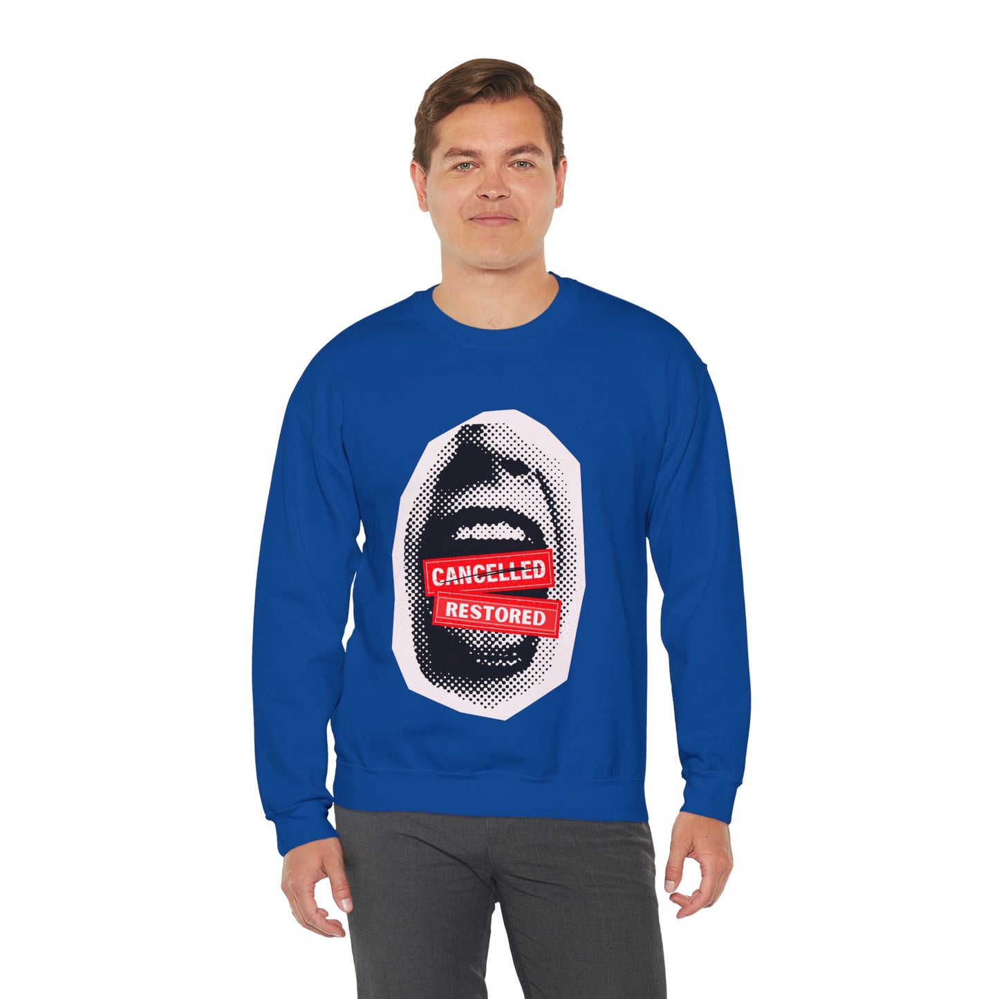 Screaming: Cancelled/Restored- Unisex Crewneck Sweatshirt