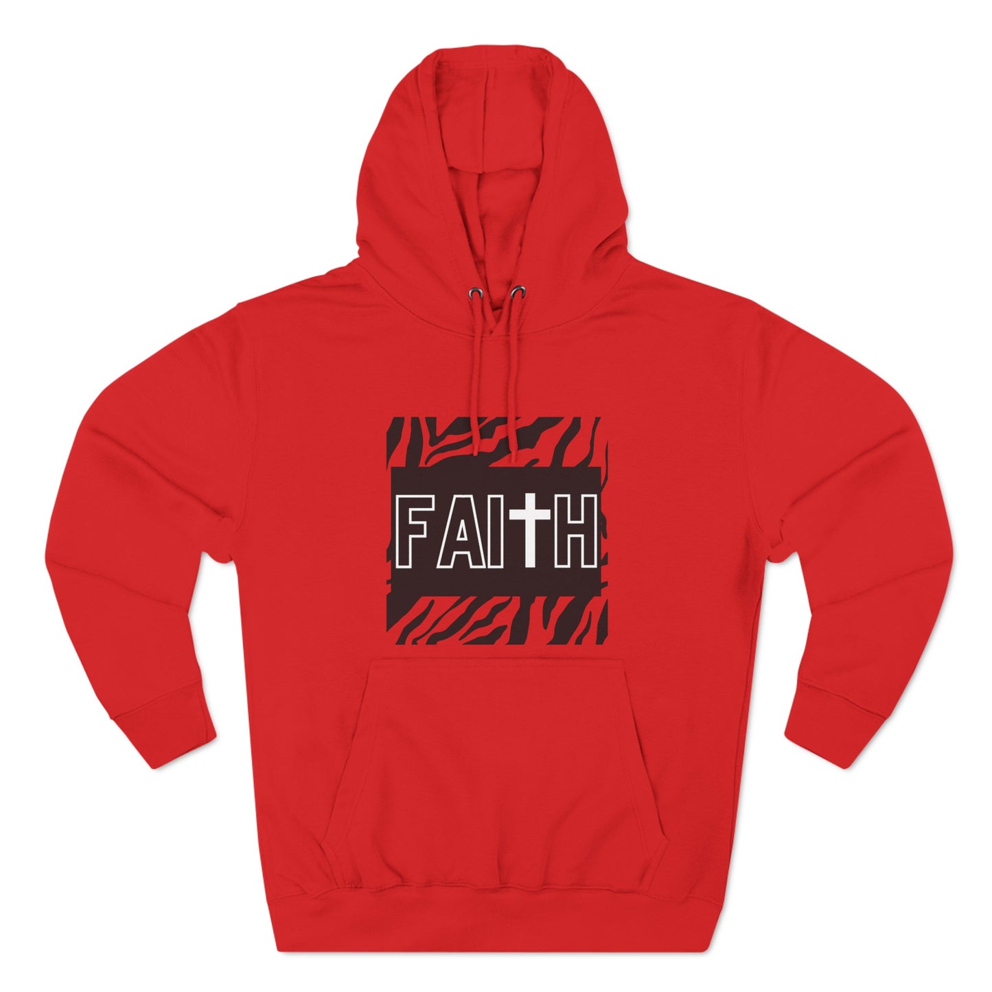 FAITH/Hebrews 11- Unisex Premium Pullover Hoodie (zebra)