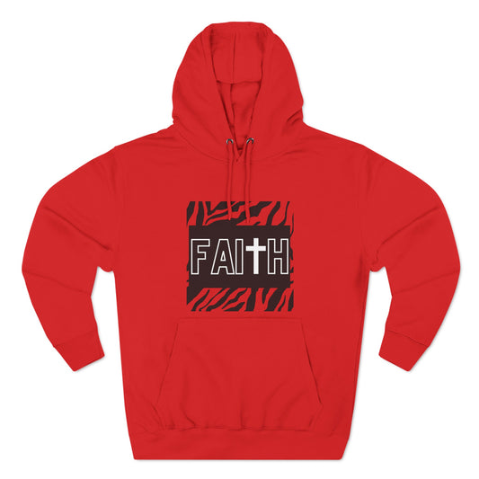 FAITH/Hebrews 11- Unisex Premium Pullover Hoodie (zebra)