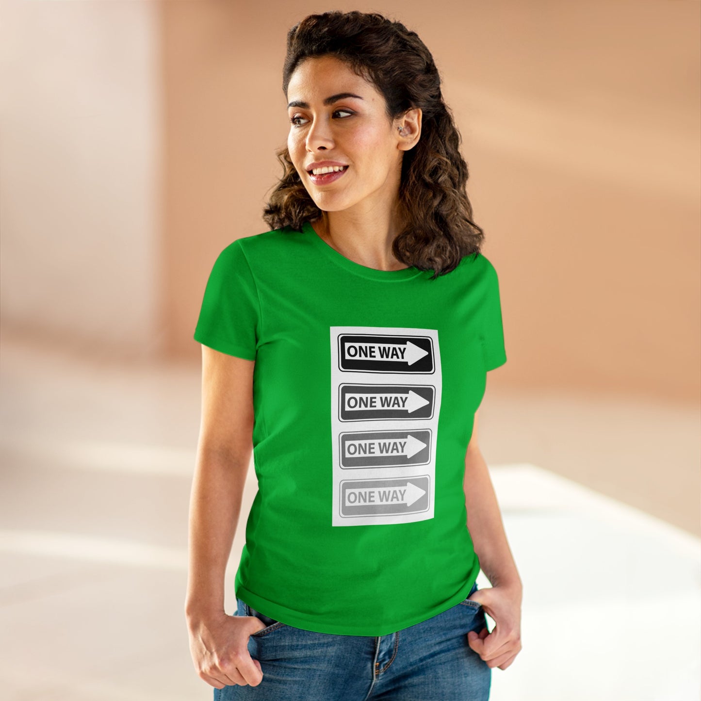 One Way- Women's Midweight Cotton Tee