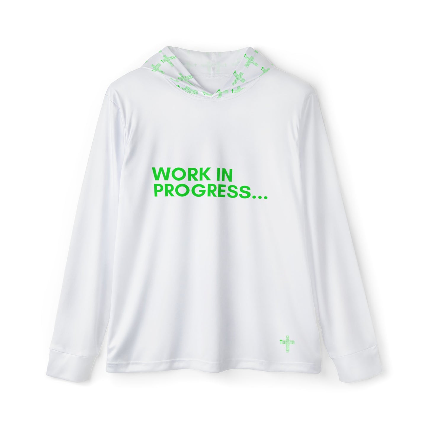 Work in Progreess...Men's Sports Warmup Hoodie (white)