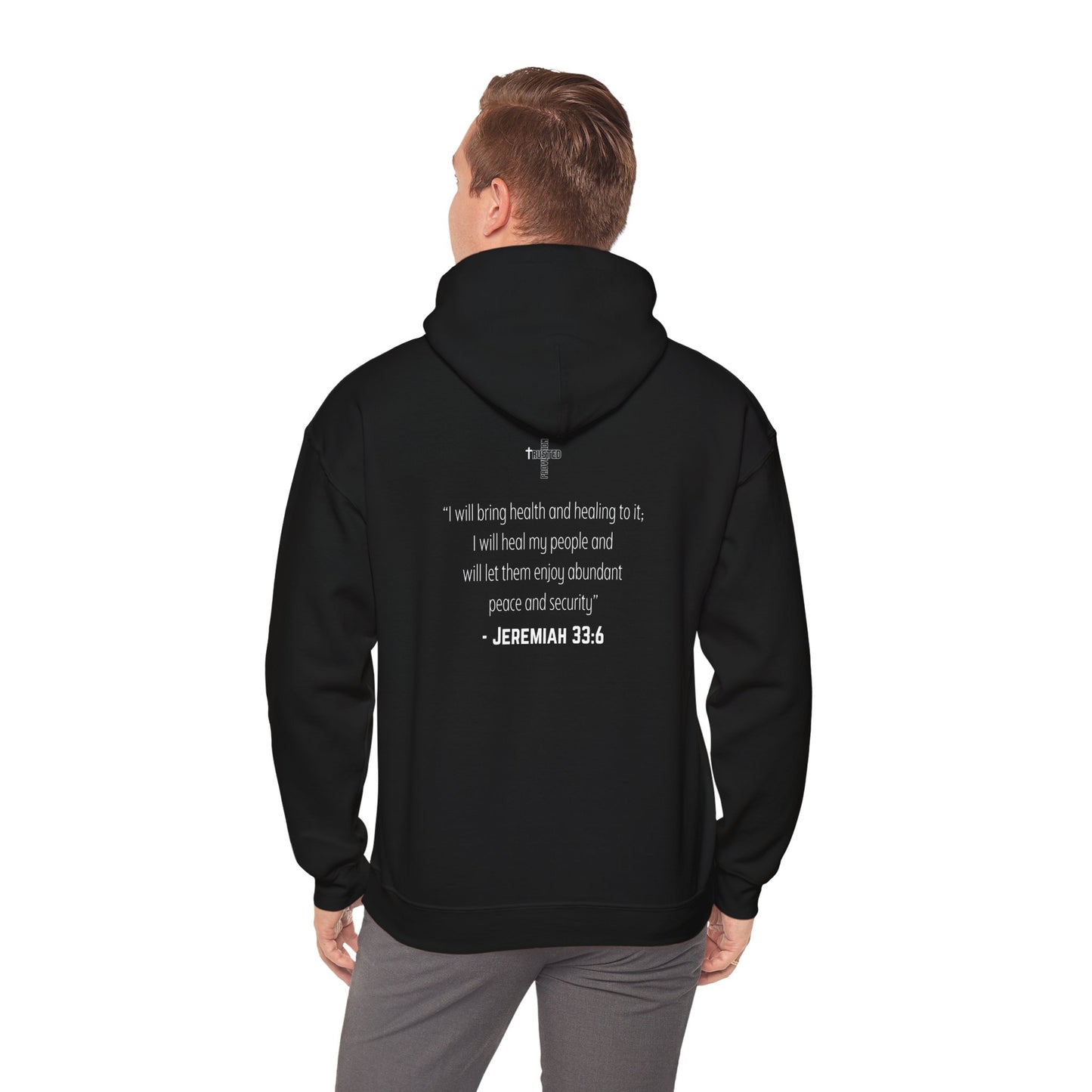 I am living proof...Jesus Heals- Unisex Hoodie