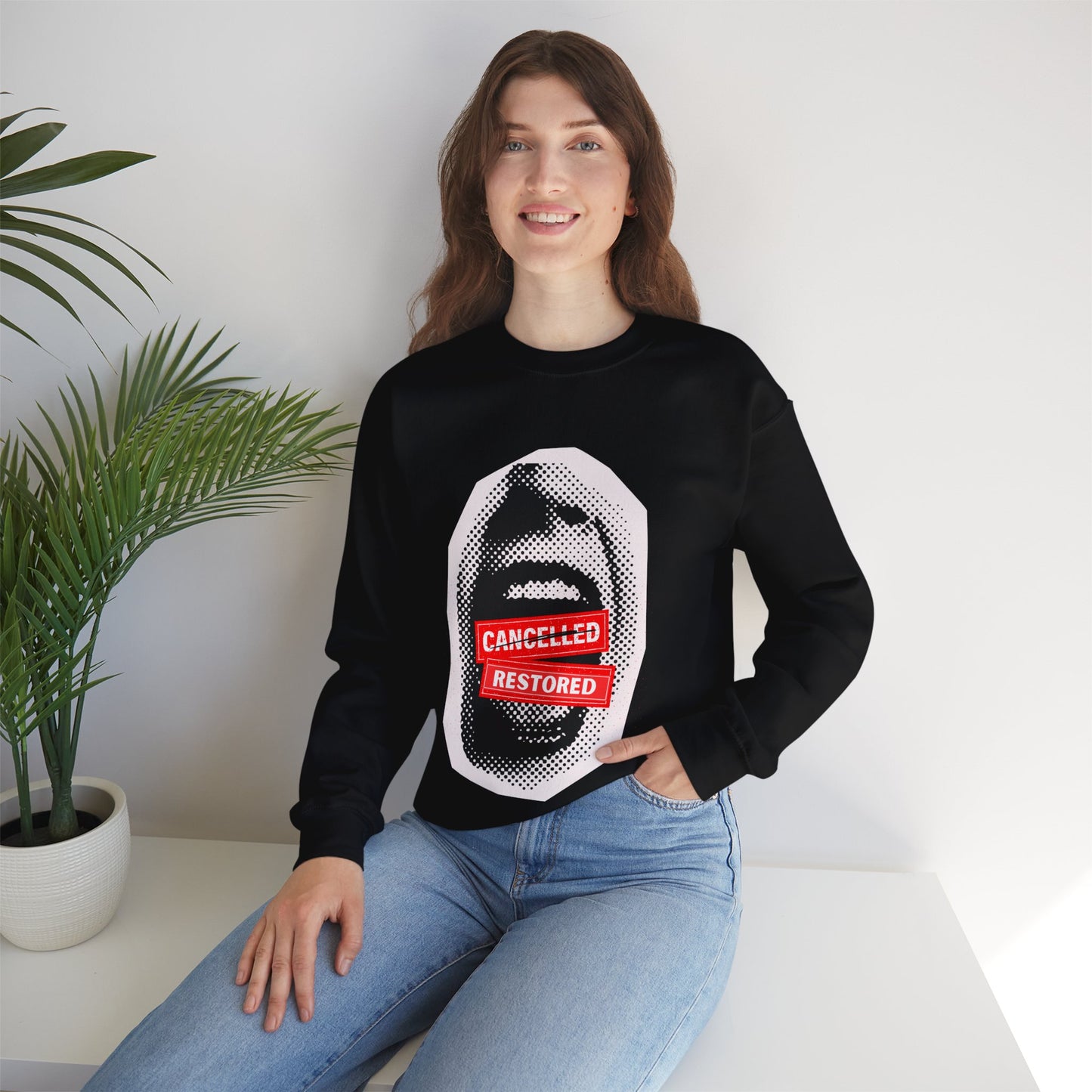 Screaming: Cancelled/Restored- Unisex Crewneck Sweatshirt