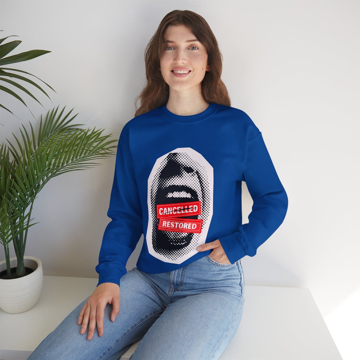 Screaming: Cancelled/Restored- Unisex Crewneck Sweatshirt