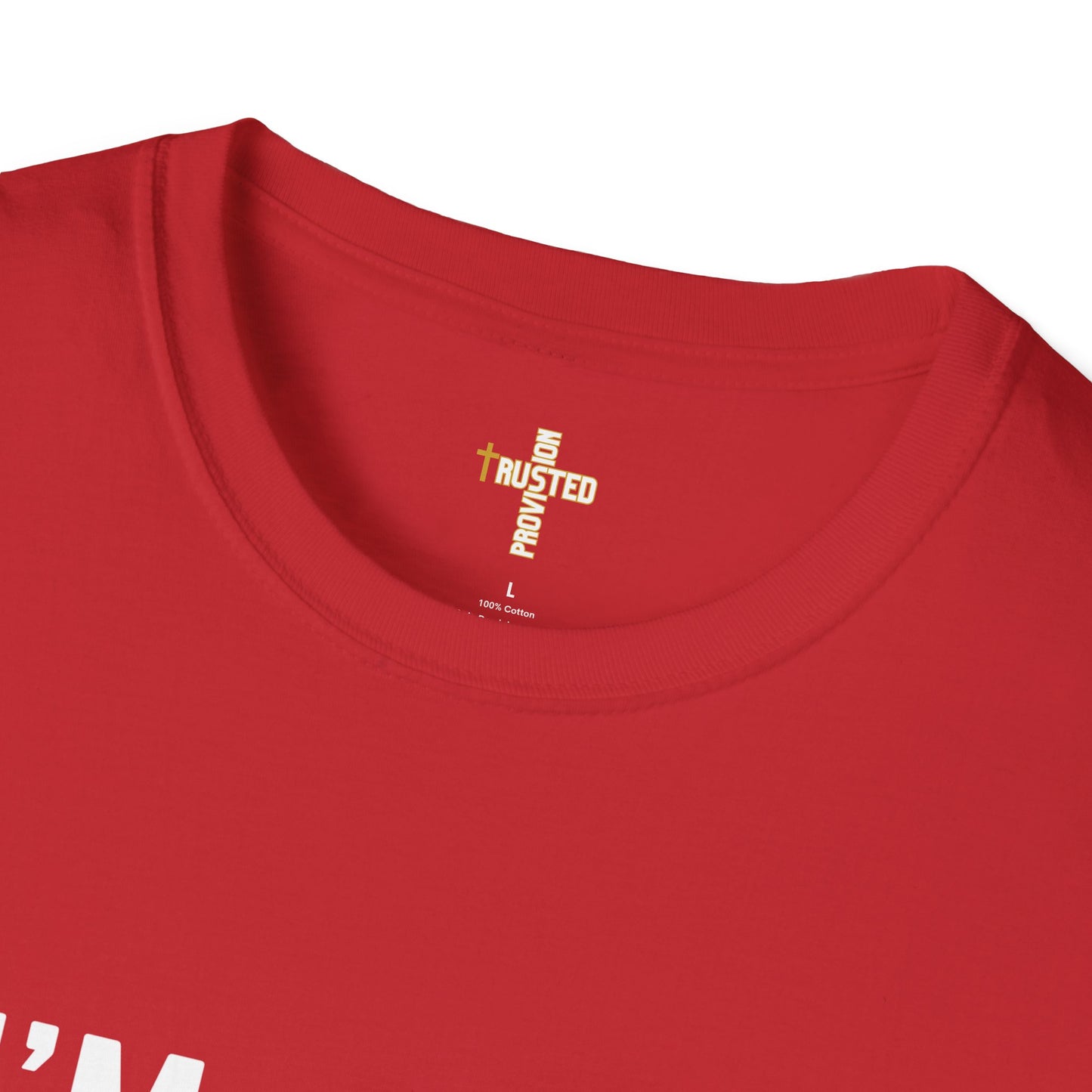 I'm living proof...Jesus Heals- Unisex Softstyle T-Shirt (gold edition)