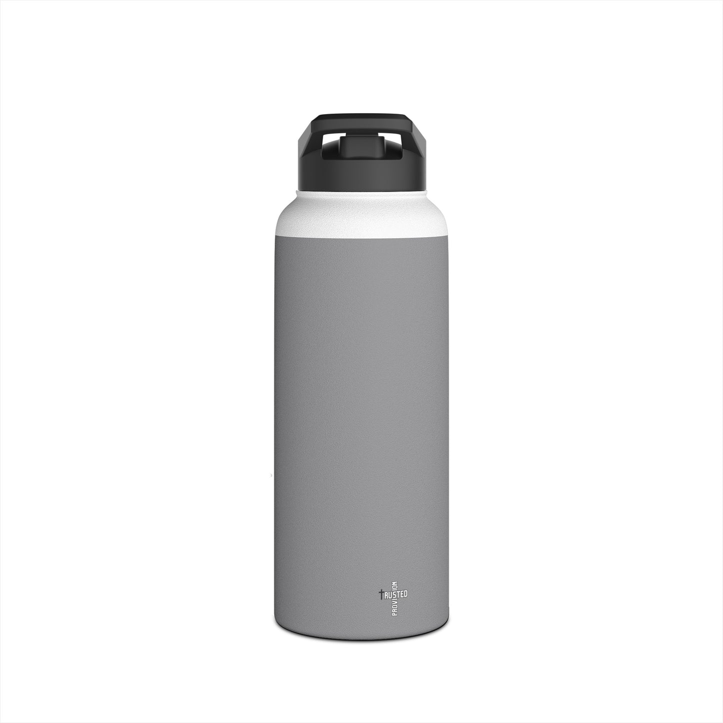 FAITH/Hebrews 11- Stainless Steel Bottle (gray/zebra)