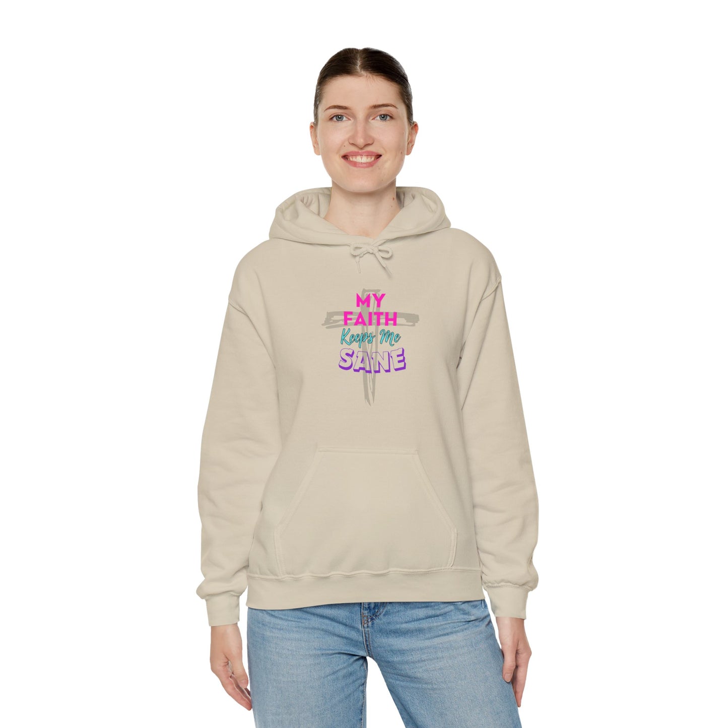 My Faith Keeps Me Sane- Women's Hoodie