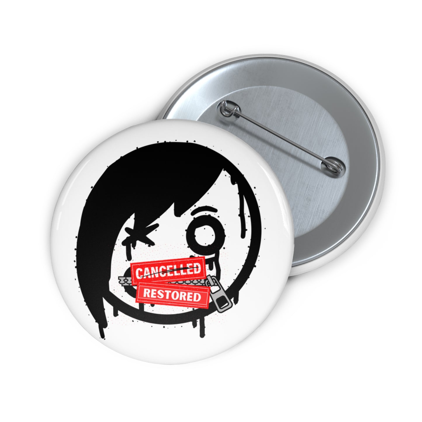 Emo Kid: Cancelled/Restored- Pin Button