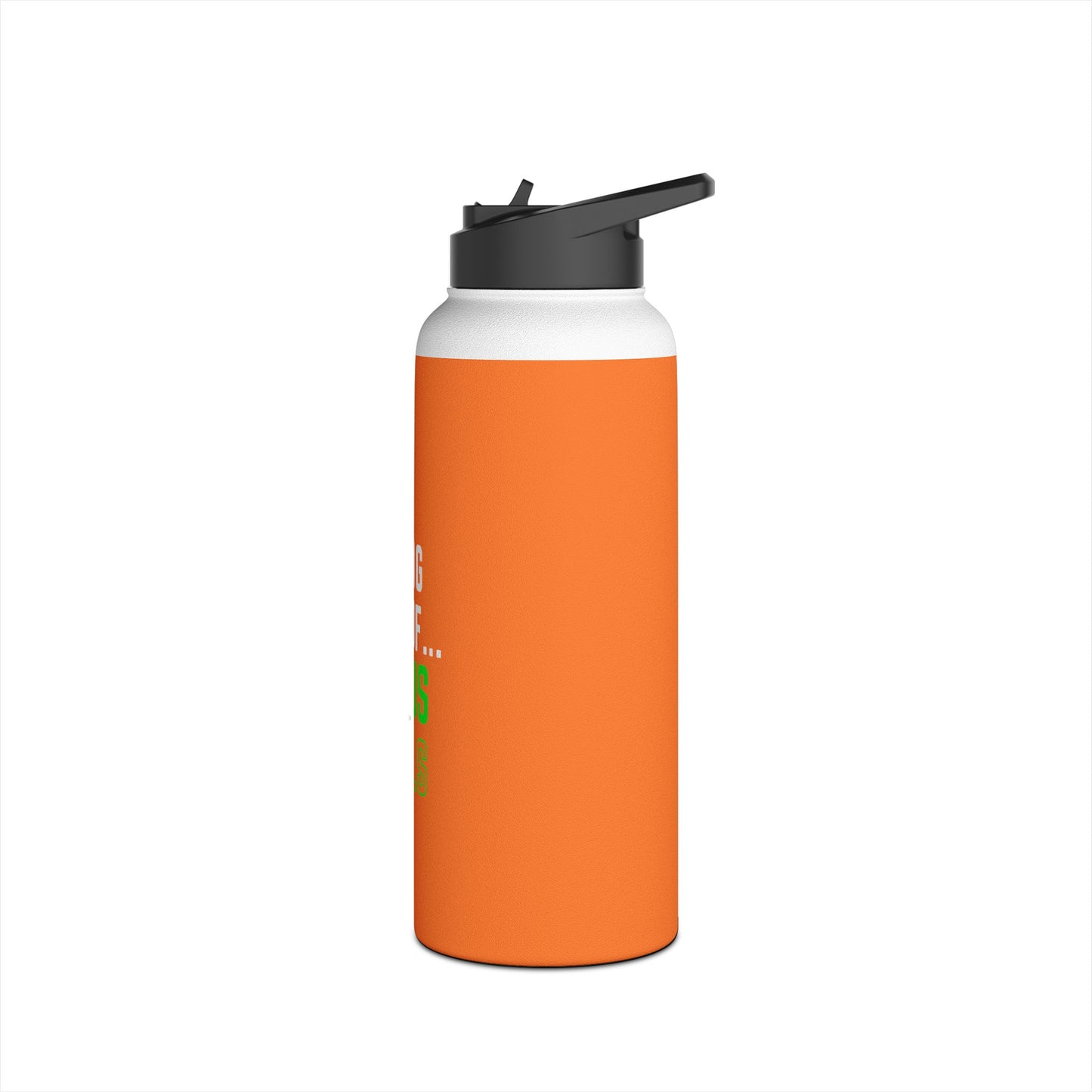 I'm living proof...Jesus Heals-  32 oz Stainless Steel Bottle (orange)