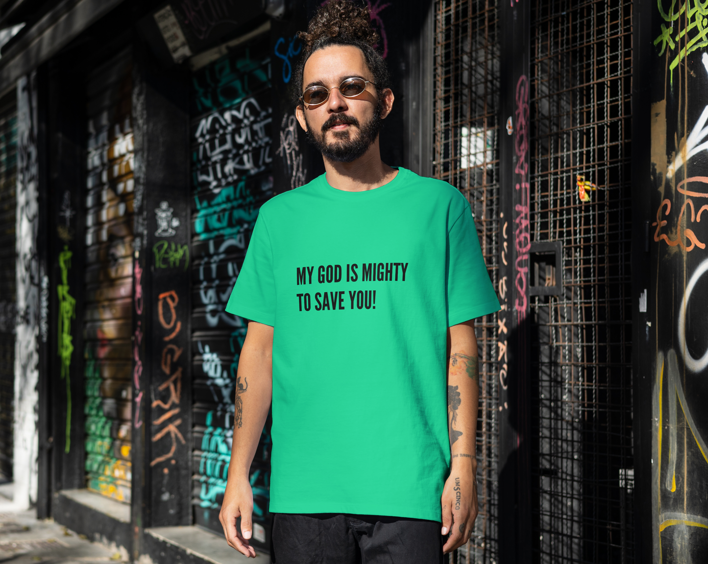 My God is Mighty to Save You!- Unisex Softstyle T-Shirt